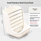 Two-in-one rabbit food bowl and trough, fixed food bowl, rabbit food, feed box, grass rack, hamster, chinchilla, one piece