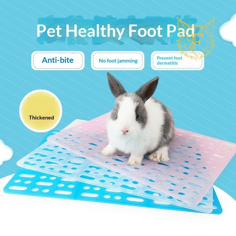 Pet rabbit foot pad anti-bite rabbit cage mat rabbit guinea pig chinchilla mesh leaky feces pad plastic mat