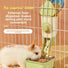 Jessie pet feed dispenser feeder rabbit chinchilla guinea pig supplies food dispenser feeder fixed