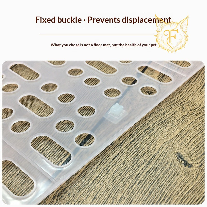 Pet rabbit foot pad anti-bite rabbit cage mat rabbit guinea pig chinchilla mesh leaky feces pad plastic mat