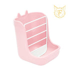 Two-in-one rabbit food bowl and trough, fixed food bowl, rabbit food, feed box, grass rack, hamster, chinchilla, one piece