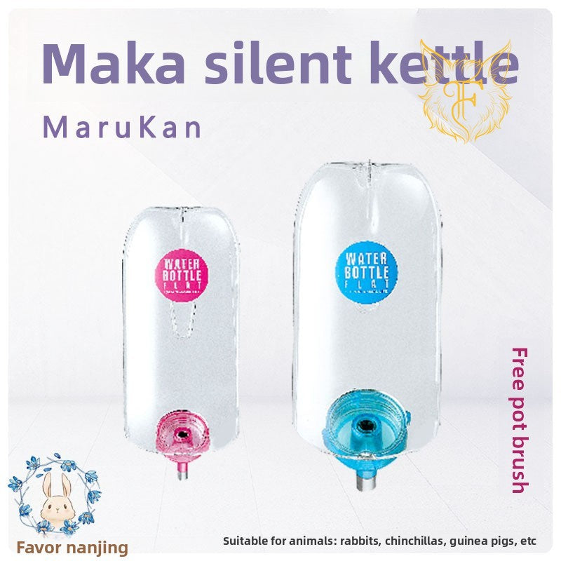 Marukan maca silent water kettle rabbit chinchilla drinking fountain bowl water bottle ball rabbit water kettle 350/600cc