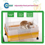 Marukan maca food bowl adjustable fixed food bowl rabbit chinchilla guinea pig hanging small pet hanging food box