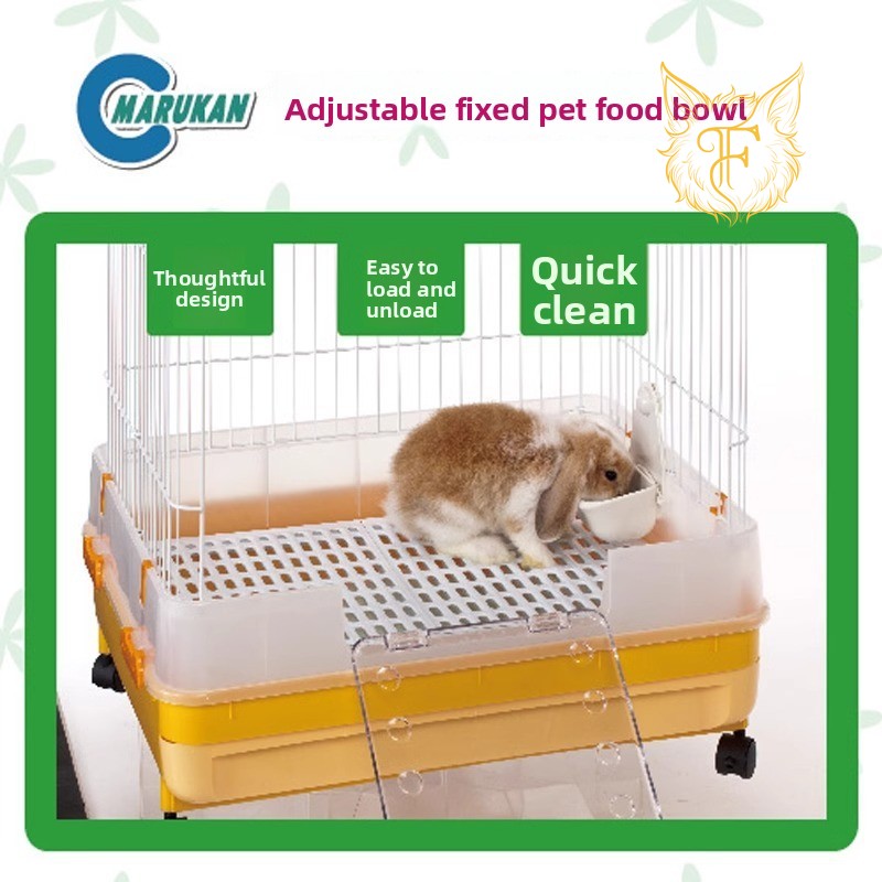 Marukan maca food bowl adjustable fixed food bowl rabbit chinchilla guinea pig hanging small pet hanging food box
