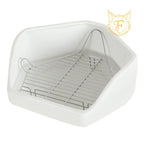 Rabbit toilet overweight anti-turning anti-bite ceramic triangle pentagon toilet chinchilla toilet squirrel large urinal