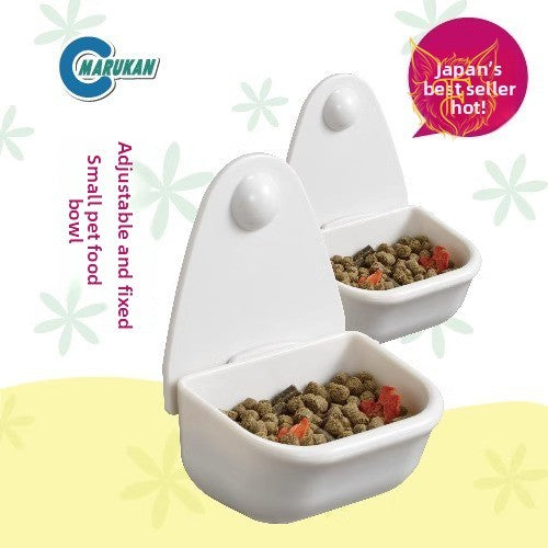 Marukan maca food bowl adjustable fixed food bowl rabbit chinchilla guinea pig hanging small pet hanging food box