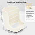 Two-in-one rabbit food bowl and trough, fixed food bowl, rabbit food, feed box, grass rack, hamster, chinchilla, one piece