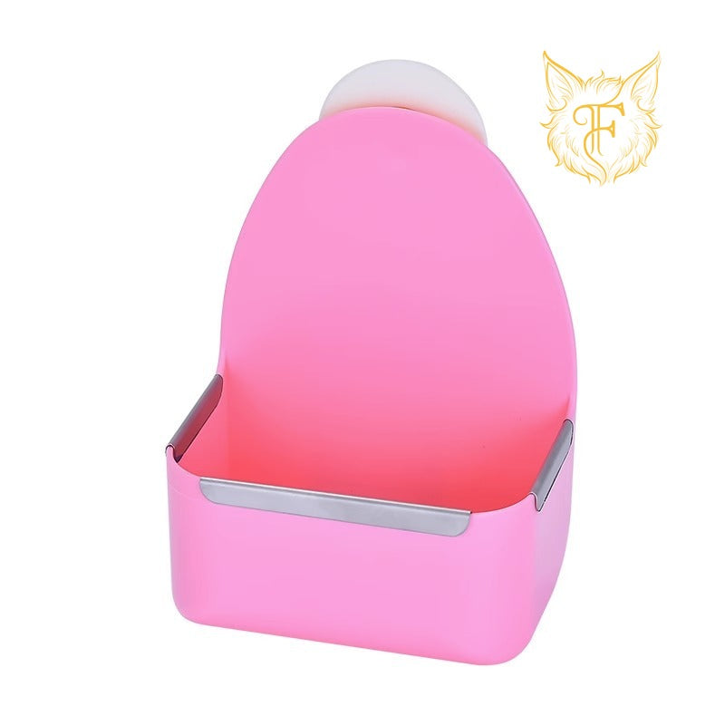 Pet rabbit food bowl hanging anti-turning and anti-biting food bowl fixed food bowl chinchilla guinea pig rabbit food box bowl