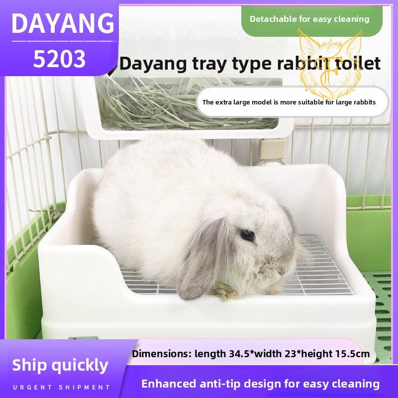 Rabbit toilet dayang large toilet pet rabbit toilet anti-tipping anti-spray toilet rabbit potty 5203