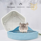 Rabbit toilet overweight anti-turning anti-bite ceramic triangle pentagon toilet chinchilla toilet squirrel large urinal