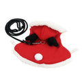 Rabbit clothes leash cute christmas new year outfit pet rabbit warm clothing thickened fleece pet clothes