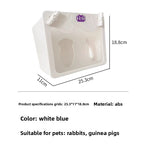 Rabbit grass rack can be fixed and hung for both internal and external use. acrylic transparent grass rack. large capacity. simple grass basket. rabbit supplies