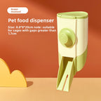 Jessie pet feed dispenser feeder rabbit chinchilla guinea pig supplies food dispenser feeder fixed