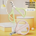 Pet nail clippers - cat & dog nail trimmer with dual-hole anti-bleed design - grooming supplies