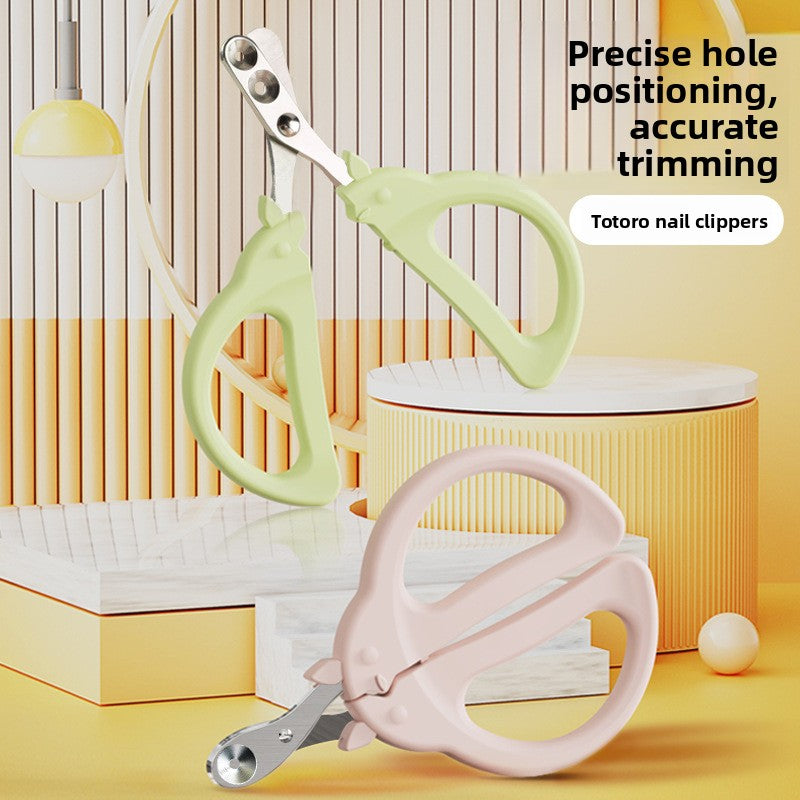 Pet nail clippers - cat & dog nail trimmer with dual-hole anti-bleed design - grooming supplies