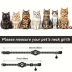 Cat tracking collar - reflective, anti-loss pet tracker - universal ios, android, google find my compatible - waterproof, ce certified