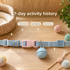 Cross-border pet smart anti-lost device positioning collar with locator adjustable buckle cat dog bell collar