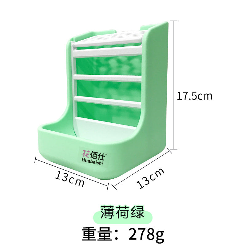 Rabbit grass rack can be fixed and hung for both internal and external use. acrylic transparent grass rack. large capacity. simple grass basket. rabbit supplies