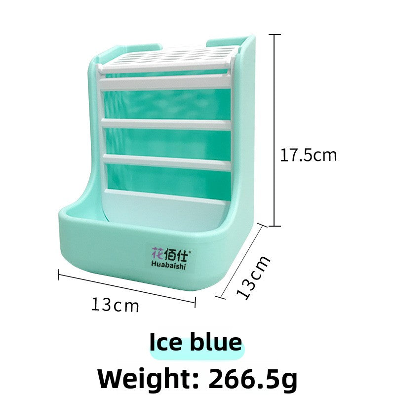 Rabbit 2-in-1 grass rack food bowl anti-rollover chinchilla guinea pig dual-purpose grass bowl feeding box anti-rollover