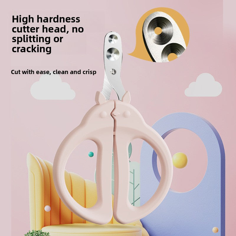 Pet nail clippers - cat & dog nail trimmer with dual-hole anti-bleed design - grooming supplies