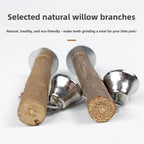 Rabbit teething supplies hamster willow branch teething stick toy guinea pig chinchilla rabbit teething stick boring toy