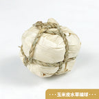 Rabbit teething grass ball straw teething toy woven ball rabbit guinea pig chinchilla chewing boring bunny toy