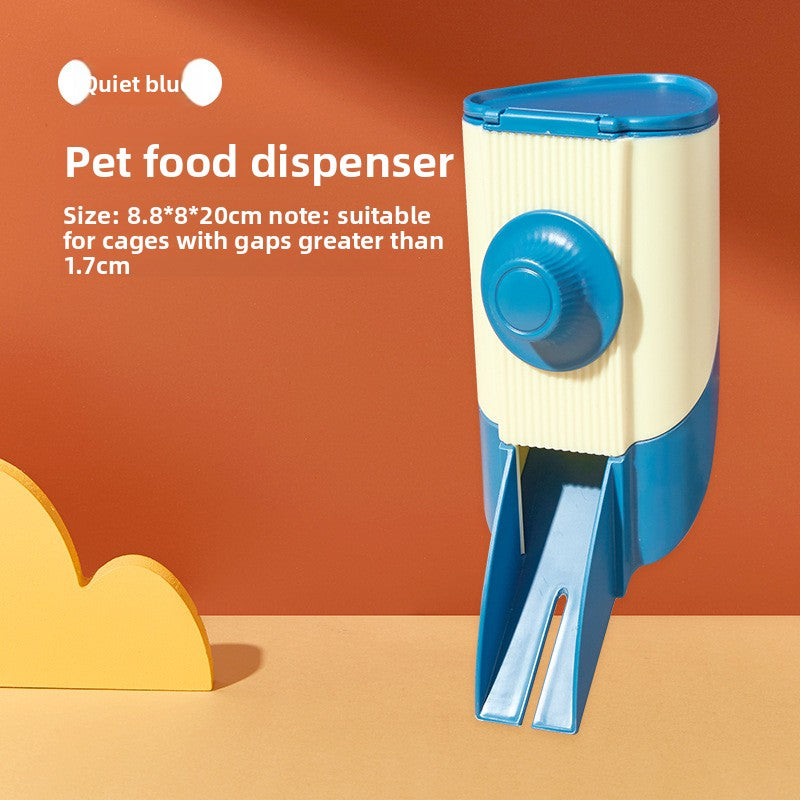 Jessie pet feed dispenser feeder rabbit chinchilla guinea pig supplies food dispenser feeder fixed