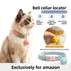 Cross-border pet smart anti-lost device positioning collar with locator adjustable buckle cat dog bell collar