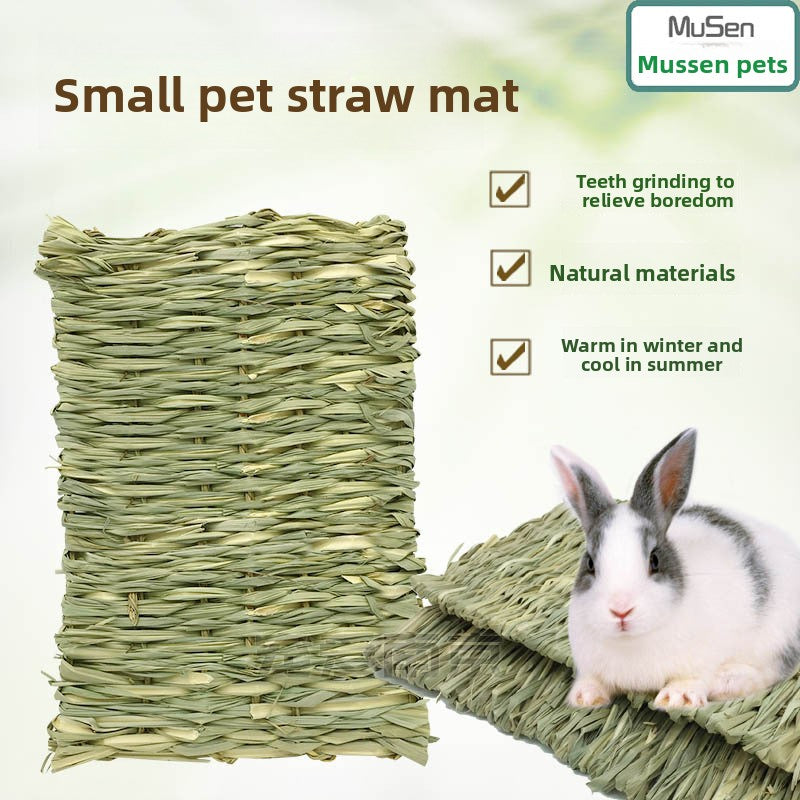 Manufacturer supplies rabbit grass mats, lop-eared rabbit guinea pig grass nests, rabbit foot mats, grass nests, pet rabbit nests