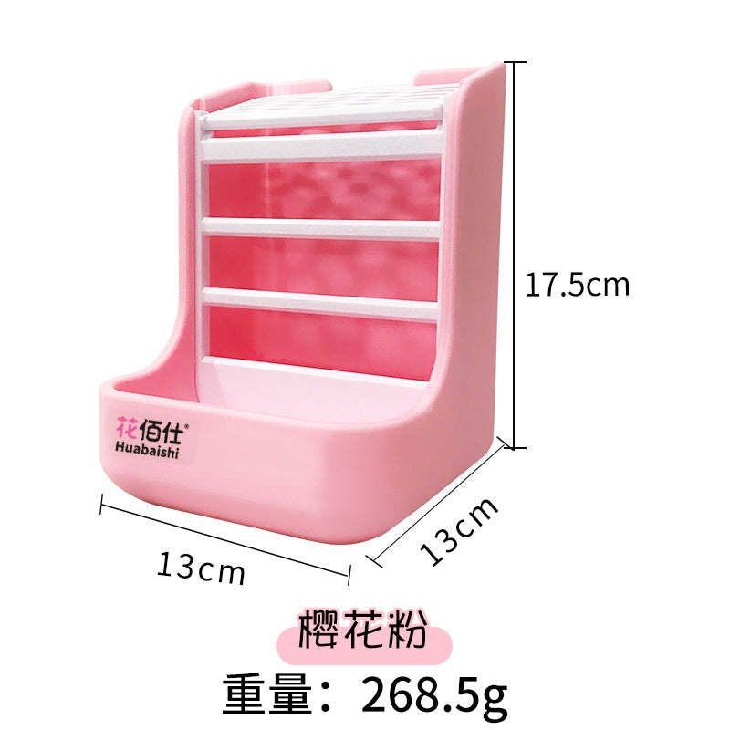 Rabbit grass rack can be fixed and hung for both internal and external use. acrylic transparent grass rack. large capacity. simple grass basket. rabbit supplies