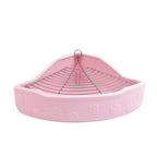 Rabbit toilet overweight anti-turning anti-bite ceramic triangle pentagon toilet chinchilla toilet squirrel large urinal