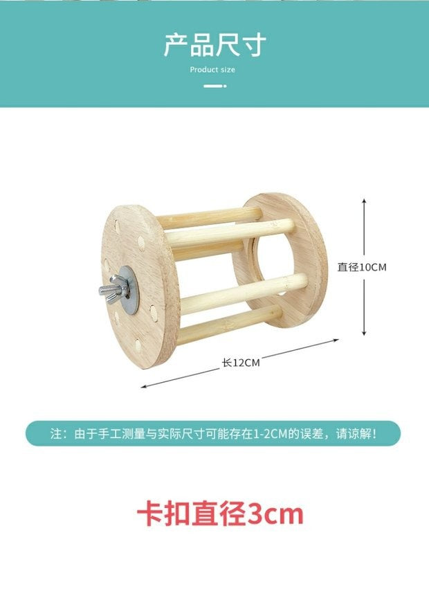 Pet wooden grass frame rabbit food basin food box two-in-one grass frame rabbit rabbit guinea pig chinchilla built-in fixed grass frame