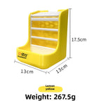 Rabbit 2-in-1 grass rack food bowl anti-rollover chinchilla guinea pig dual-purpose grass bowl feeding box anti-rollover