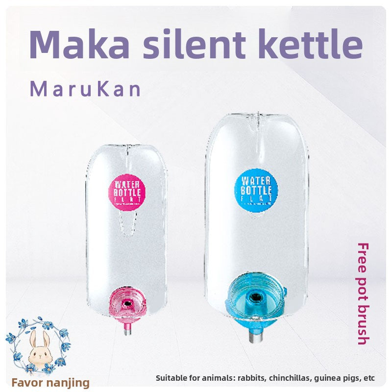 Marukan maca silent water kettle rabbit chinchilla drinking fountain bowl water bottle ball rabbit water kettle 350/600cc