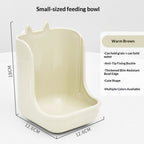Two-in-one rabbit food bowl and trough, fixed food bowl, rabbit food, feed box, grass rack, hamster, chinchilla, one piece