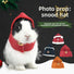 Pet bunny photo prop outfit - rabbit headwear, hat, new year, christmas, halloween costume accessories