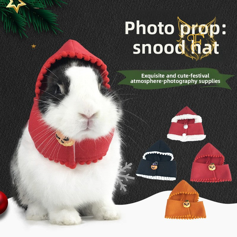 Pet bunny photo prop outfit - rabbit headwear, hat, new year, christmas, halloween costume accessories