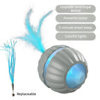 New Arrival Cross-border Automatic Cat Ball Cat Toy Ball Self-pleasure Boredom Interactive Artifact with Fur Pet Supplies