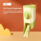 Jessie pet feed dispenser feeder rabbit chinchilla guinea pig supplies food dispenser feeder fixed