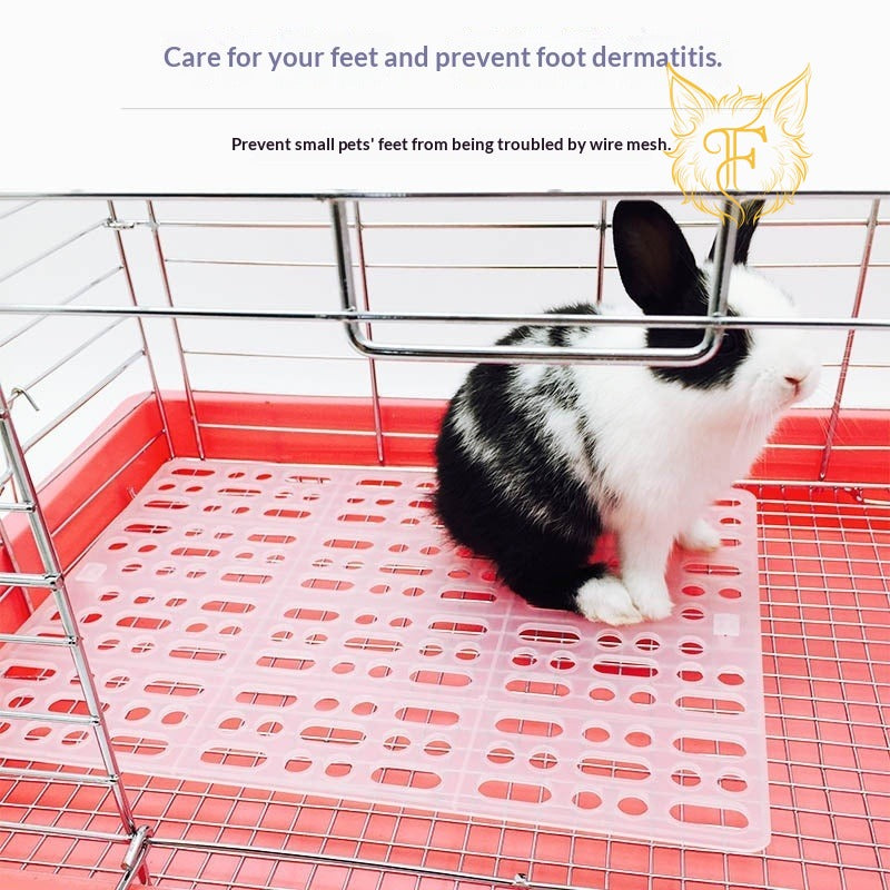 Pet rabbit foot pad anti-bite rabbit cage mat rabbit guinea pig chinchilla mesh leaky feces pad plastic mat