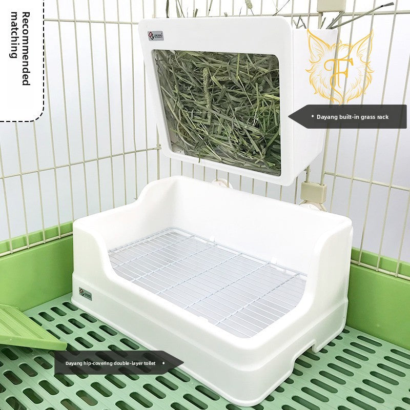 Rabbit toilet dayang large toilet pet rabbit toilet anti-tipping anti-spray toilet rabbit potty 5203
