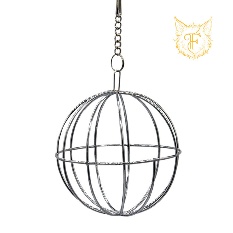 Factory direct 8cm pet grass ball holder - pet supplies wire grass ball stand - suitable for rabbits, chinchillas, and guinea pigs - rabbit cage accessory
