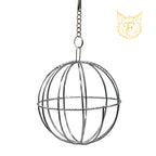 Factory direct 8cm pet grass ball holder - pet supplies wire grass ball stand - suitable for rabbits, chinchillas, and guinea pigs - rabbit cage accessory