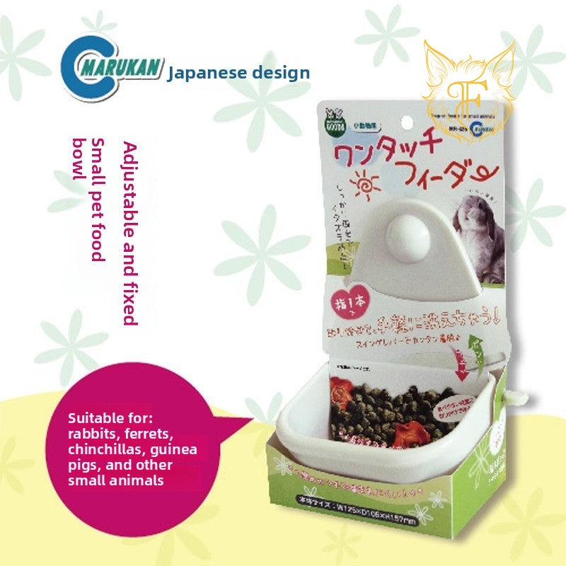Marukan maca food bowl adjustable fixed food bowl rabbit chinchilla guinea pig hanging small pet hanging food box