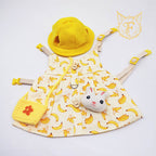 Fall and winternew arrivalheattech pet rabbit clothes pastoral small banana leash guinea pig dwarf rabbit hat cute style