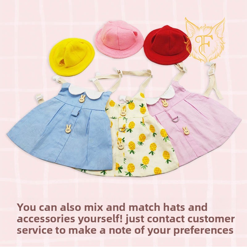 Fall and winternew arrivalheattech pet rabbit clothes pastoral small banana leash guinea pig dwarf rabbit hat cute style