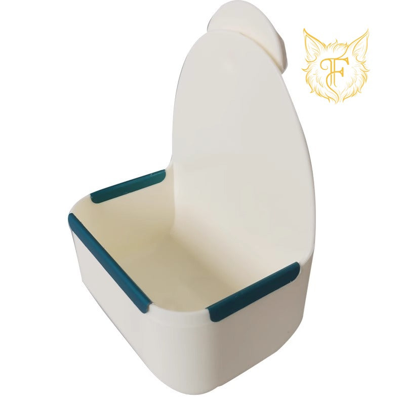 Pet rabbit food bowl hanging anti-turning and anti-biting food bowl fixed food bowl chinchilla guinea pig rabbit food box bowl