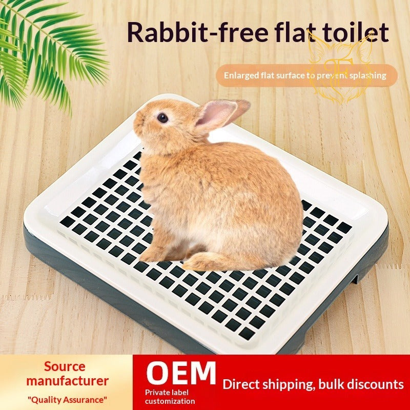 Rabbit toilet special urinal, guinea pig drain basket, dwarf rabbit shit basin, chinchilla small pet bedpan, daily necessities